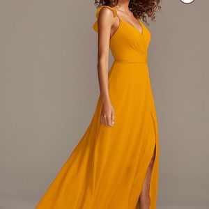 David’s Bridal Marigold Dress
